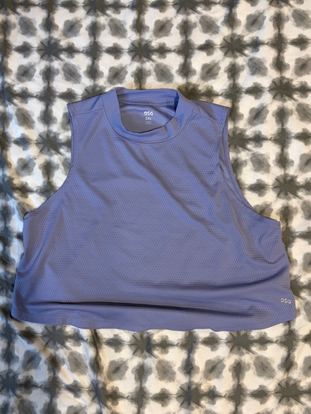 DSG Periwinkle Sleeveless Crop Tank Top